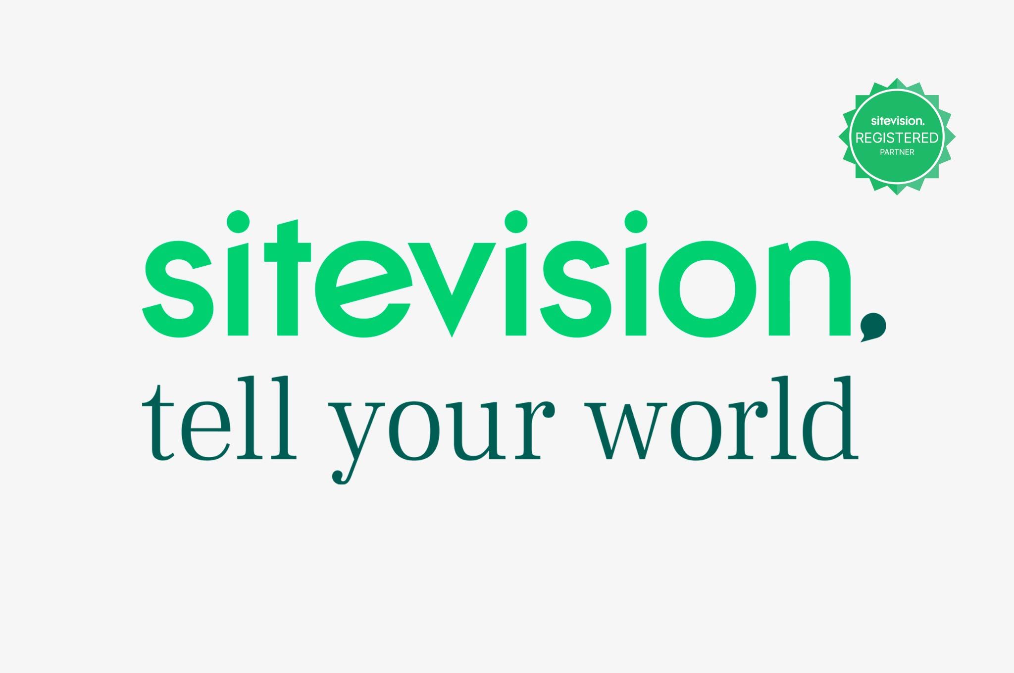 Logotyp Sitevision - Tell Your World