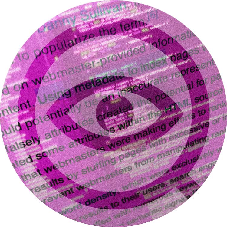 Devize On-page SEO - Söksymbol med ett öga i